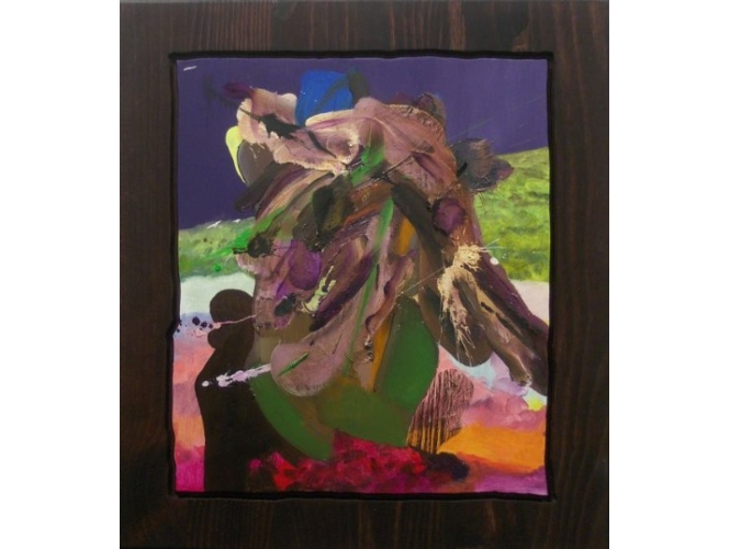 March 17th, 2012 % Huile et lasure sur bois <br/>Oil, stain on wood<br/>26 x 24 inches<br/><br/><br/>