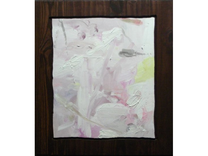 October 8 th, 2011 % Huile et lasure sur bois <br/>Oil, stain on wood<br/>26 x 24 inches<br/><br/><br/>