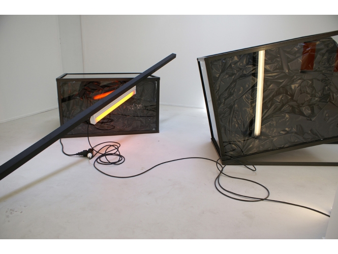 Angelika Markul, ‘Migration(s)’, 2011 % Technique mixte<br/>Vue de l'exposition "SECOND SPACE OPENING", Galerie Suzanne Tarasieve, Paris, 2011<br/><br/>Mixed technique<br/>View of the exhibition, "SECOND SPACE OPENING", Galerie Suzanne Tarasieve, Paris, 2011<br/><br/>© Chabrol<br/><br/>