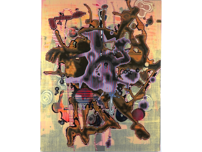 Sans titre / Untitled, 2003 % Laque sur toile<br/>Lacquer on canvas<br/>200 x 160 cm<br/> <br/> <br/>