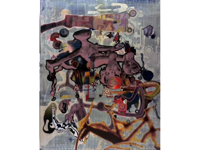 Sans titre / Untitled, 2003 % Laque sur toile<br/>Lacquer on canvas<br/>250 x 200 cm<br/> <br/> <br/>