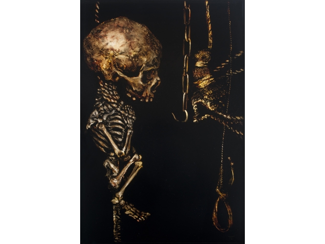Sacrifice, 2008 % Huile sur toile<br/>Oil on linen<br/>43,5 x 28 cm<br/>Photo: Vicki Petherbrige<br/><br/>