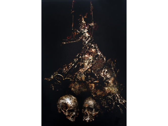 Shelter, 2008 % Huile sur toile<br/>Oil on linen<br/>43,5 x 28 cm<br/>Photo: Vicki Petherbrige<br/><br/>