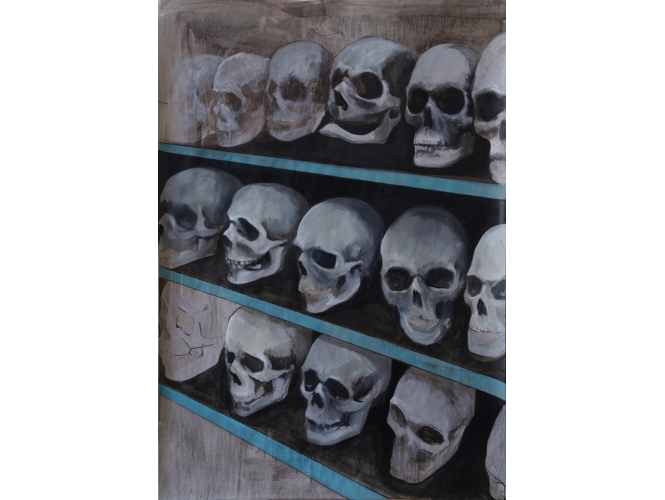 The Museum, 2010 % Huile sur toile <br/>Oil on canvas<br/>140 x 97.5 cm<br/><br/>