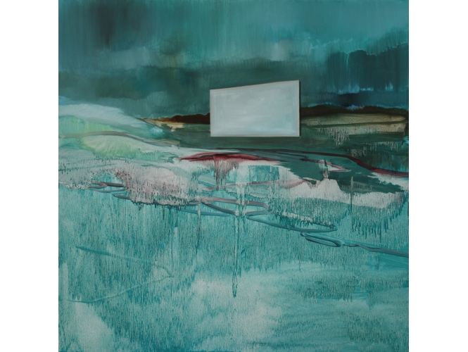 The panel, 2011 % Huile sur toile<br/>Oil on canvas<br/>160 x 160 cm<br/><br/>
