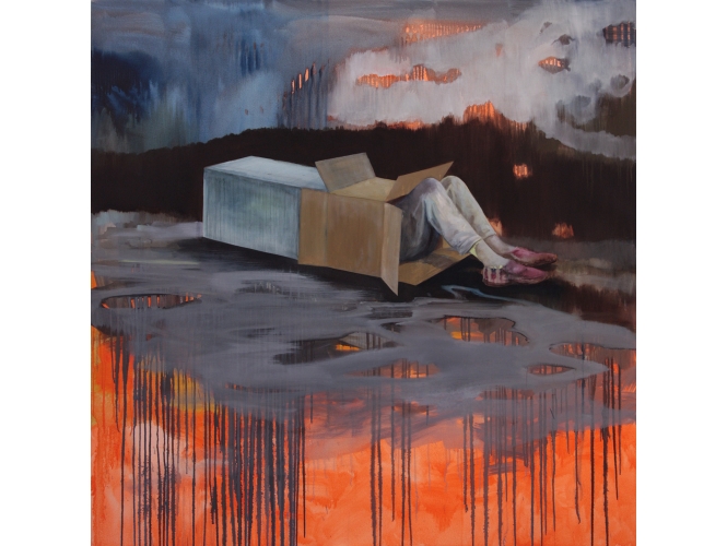 Sans titre / Untitled, 2011 % Huile sur toile<br/>Oil on canvas<br/>160 x 160 cm<br/><br/>