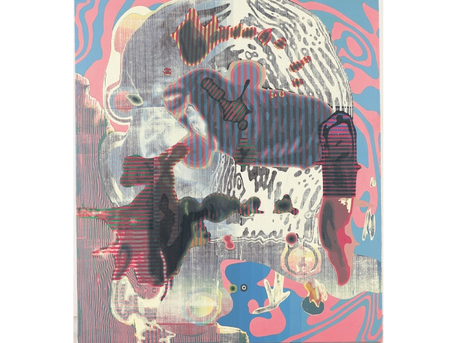 Sans titre / Untitled, 2003 % Laque sur toile<br/>Lacquer on canvas<br/>180 x 160 cm<br/> <br/> <br/>