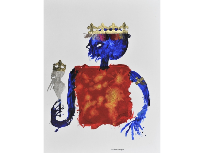 Sans titre, série ‘Mystic & Smart’ / Untitled, ‘Mystic & Smart’ series (2011-2012) % Œuvre sur papier, encre acrylique, techniques mixtes <br/>65 x 50 cm<br/>© Rebecca Fanuele<br/><br/>Work on paper <br/>acrylic ink, mixed techniques,<br/>65 x 50 cm<br/>© Rebecca Fanuele<br/><br/>