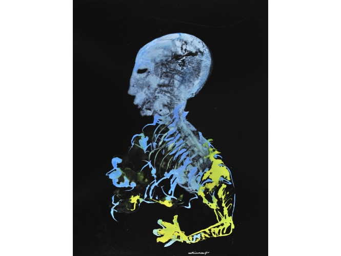 Sans titre, série ‘Mystic & Smart’ / Untitled, ‘Mystic & Smart’ series (2011-2012) % Œuvre sur papier, encre acrylique<br/>65 x 50 cm<br/>© Rebecca Fanuele<br/><br/>Work on paper <br/>acrylic ink, <br/>65 x 50 cm<br/>© Rebecca Fanuele<br/><br/>