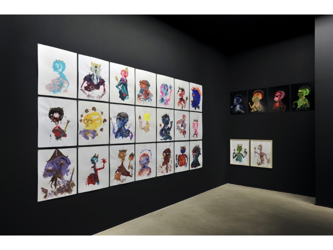 Vue de l’exposition / Exhibition view, 2013 % "Mystic & Smart", Galerie Suzanne Tarasieve / Loft 19, Paris <br/>© Rebecca Fanuele<br/><br/>