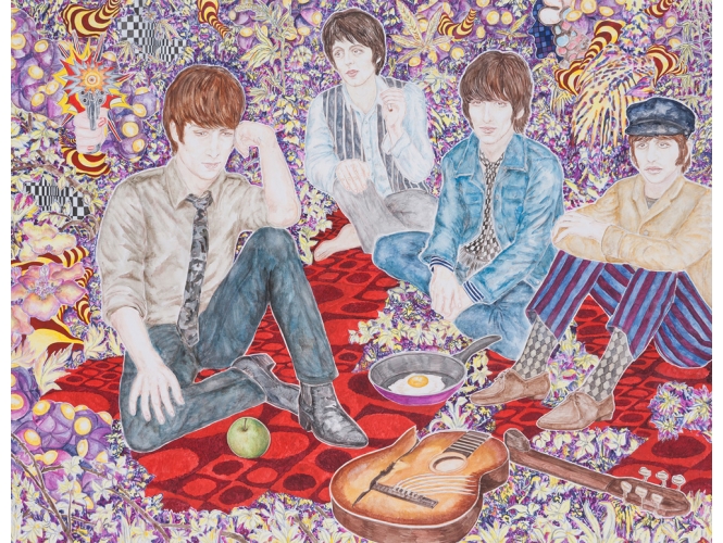 Abetz & Drescher, “The Beatles”, 2011 % Acrylique sur toile <br/>Acrylic on canvas<br/>170 x 220 cm<br/>© Marcus Schneider<br/><br/>