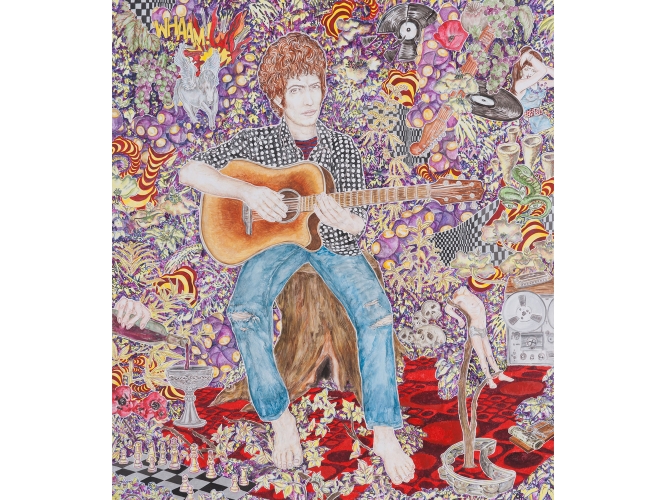 Abetz & Drescher, “Bob Dylan”, 2011 % Acrylique sur toile <br/>Acrylic on canvas<br/>180 x 160 cm<br/>© Marcus Schneider<br/><br/>