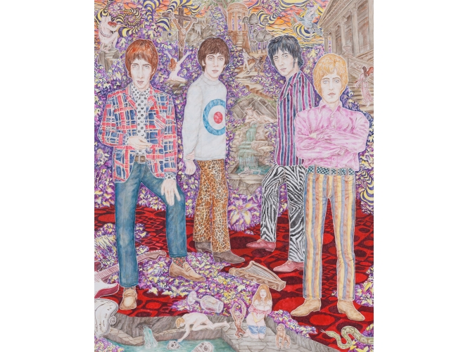 Abetz & Drescher, “The Who”, 2011 % Acrylique sur toile <br/>Acrylic on canvas<br/>250 x 200 cm<br/>© Marcus Schneider<br/><br/>