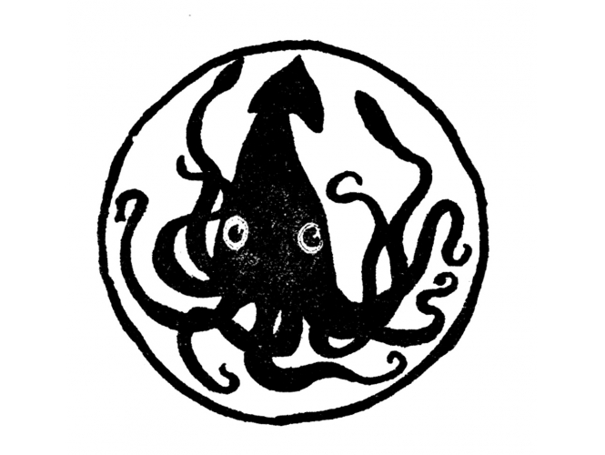 Le Gun, « The Black Squid », 2011 % Ink on canvas<br/>Encre dur toile<br/>259 X 216 cm<br/><br/>