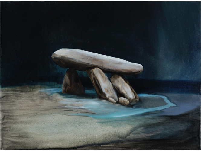 Un tremblement, 2013 % Huile sur toile<br/>Oil on canvas<br/>54 x 73 cm <br/>(21 1/4 x 28 3/4 in.)<br/><br/>