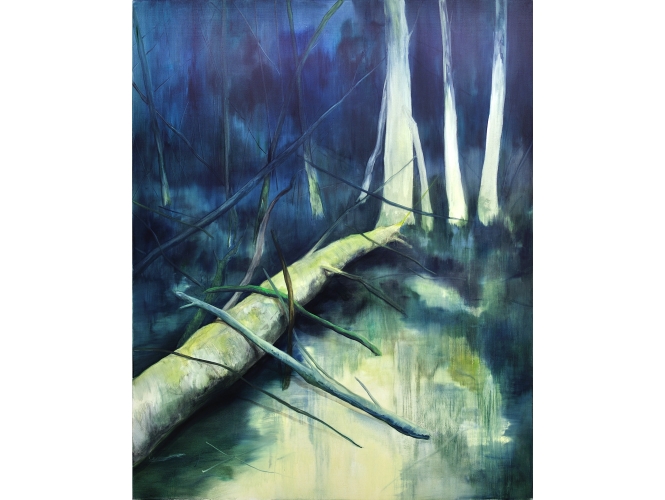 La Forêt, 2013 % Huile sur toile<br/>Oil on canvas<br/>200 x 160 cm <br/>(78 3/4 x 63 in.)<br/><br/>