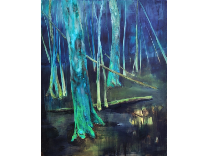 La Forêt, 2013 % Huile sur toile<br/>Oil on canvas<br/>200 x 160 cm <br/>(78 3/4 x 63 in.)<br/><br/>