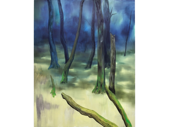 La Forêt, 2013 % Huile sur toile<br/>Oil on canvas<br/>200 x 160 cm <br/>(78 3/4 x 63 in.)<br/><br/>