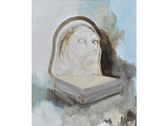 Handmade False Messiah, 2012 % Huile sur toile<br/>Oil on canvas<br/>65 x 54 cm<br/>(25 5/8 x 21 1/4 in.)<br/><br/>