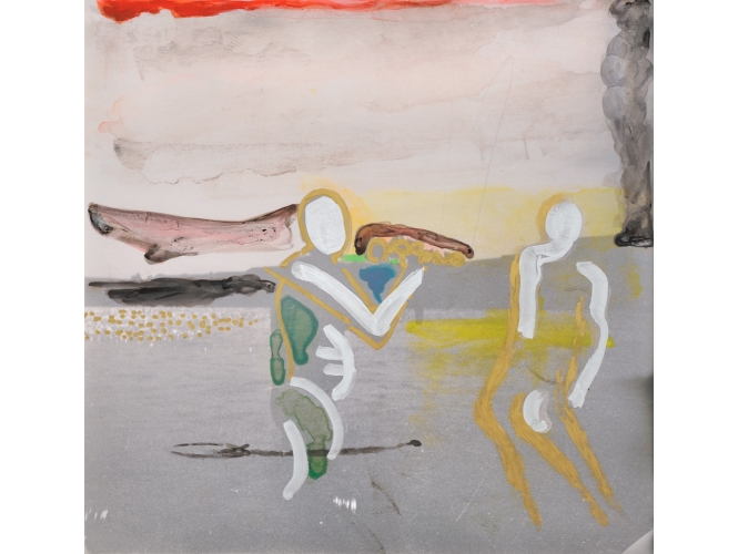 ‘Arles, Paris … and.’ series, 1989-2014 % C-print, crayon doré et argenté, gouache<br/>60 x 60 cm (23 5/8 x 23 5/8 in.)<br/><br/>C-print, gold and silver pen, gouache <br/>60 x 60 cm (23 5/8 x 23 5/8 in.)<br/><br/>