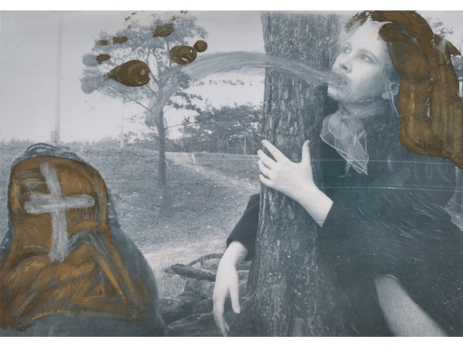 ‘Arles, Paris … and.’ series, 1989-2014 % C-print, crayon doré et argenté, gouache<br/>20,5 x 29,5 cm	 <br/>(8 1/8 x 11 5/8 in.)<br/><br/>C-print, gold and silver pen, gouache <br/>20,5 x 29,5 cm	 <br/>(8 1/8 x 11 5/8 in.)<br/><br/>