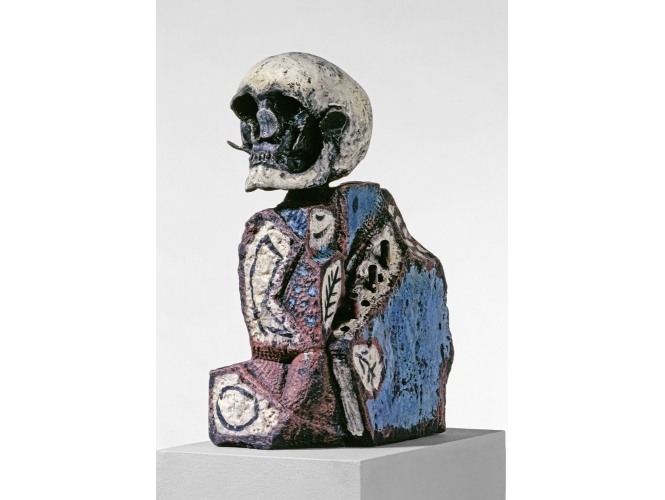 Ohne Titel, 1983 % Bronze peint<br/>Painted bronze<br/>43 x 18 x 29 cm <br/>(16 7/8 x 7 1/8 x 11 3/8 in.)<br/><br/>