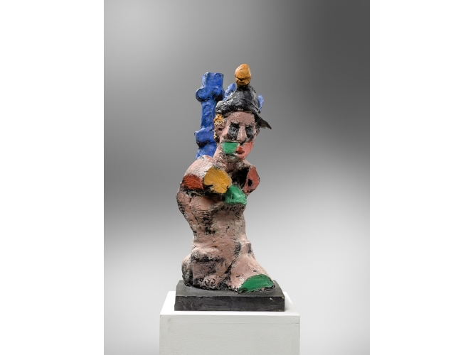 Merkur Entwurfsmodell 11, 2005 % Bronze peint<br/>Painted bronze<br/>53 x 31 x 31 cm<br/>(20 7/8 x 12 1/4 x 12 1/4 in.)<br/><br/>