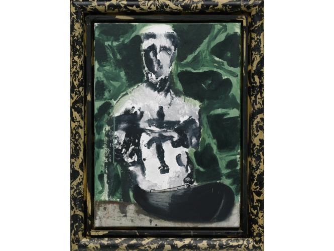 Ulysses, 2012 % Technique mixte sur toile<br/>Mixed media on canvas<br/>70 x 50 cm (27 1/2 x 19 5/8 in.)<br/>86 x 65 cm (33 7/8 x 25 5/8 in.) encadré / framed <br/><br/>