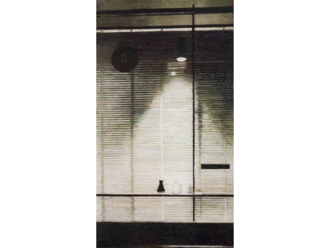 Vitrine, 2015 % Huile sur plexiglas<br/>Oil on plexiglass<br/>182 x 100 cm <br/>(71 5/8 x 39 3/8 in.)<br/><br/>