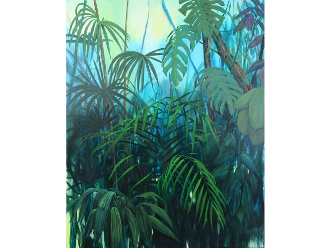 ROMAIN BERNINI, ‘Grans bwa III’, 2015 % Huile sur toile <br/>Oil on canvas<br/> 200 x 160 cm <br/>(78 3/4 x 63 in.)<br/><br/>
