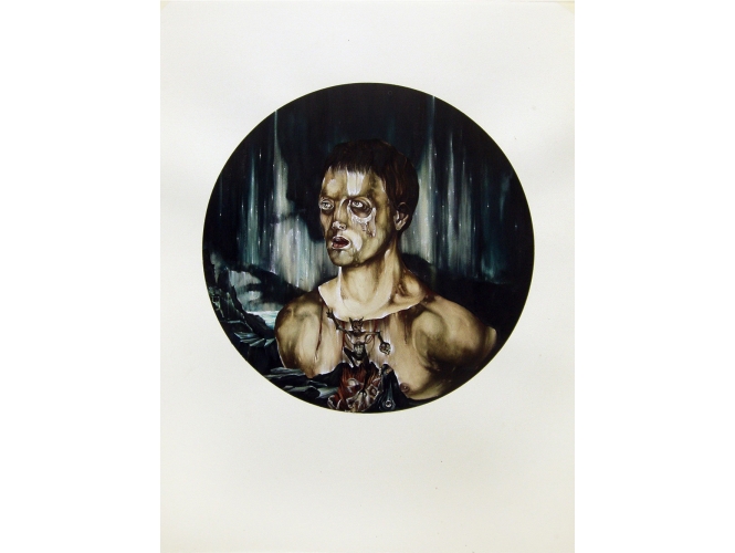 SANS TITRE, 2012 % Gouache sur papier <br/>Gouache on paper<br/>76 x 56 cm (29 7/8 x 22 in.)<br/><br/>
