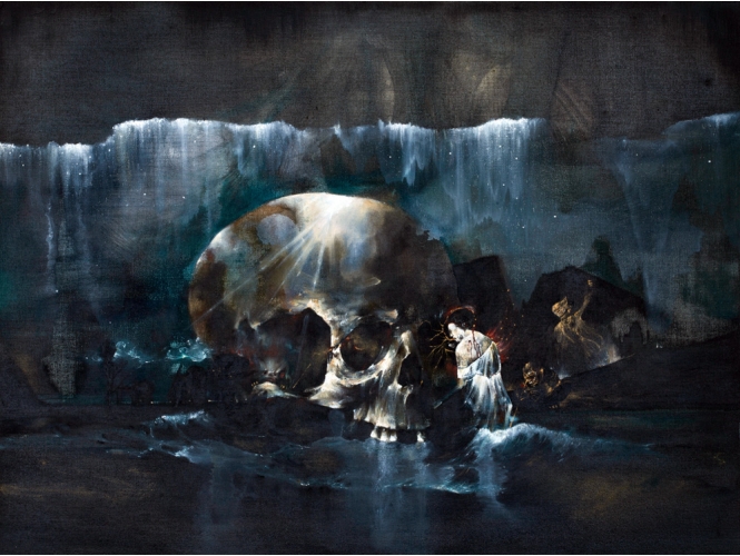 SANS TITRE, 2014 % Huile et gouache sur bois <br/>Oil and gouache on wood<br/>30 x 40 cm <br/>(11 3/4 x 15 3/4 in.)<br/><br/>