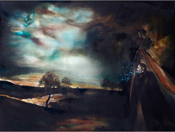SANS TITRE, 2015 % Huile sur bois<br/>Oil on wood<br/>30 x 40 cm <br/>(11 3/4 x 15 3/4 in.)<br/><br/>