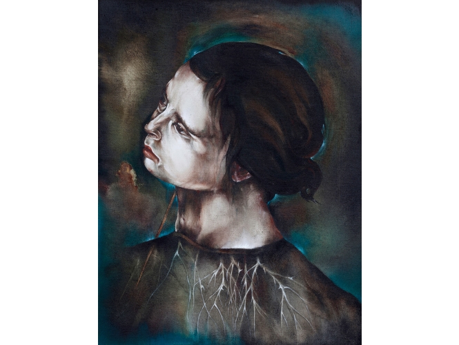 SANS TITRE, 2015 % Huile sur bois<br/>Oil on wood<br/>26 x 20 cm <br/>(10 1/4 x 7 7/8 in.)<br/><br/>