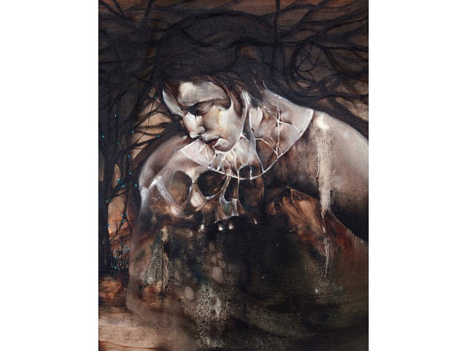 SANS TITRE, 2014 % Huile sur bois<br/>Oil on wood<br/>26 x 20 cm <br/>(10 1/4 x 7 7/8 in.)<br/><br/>