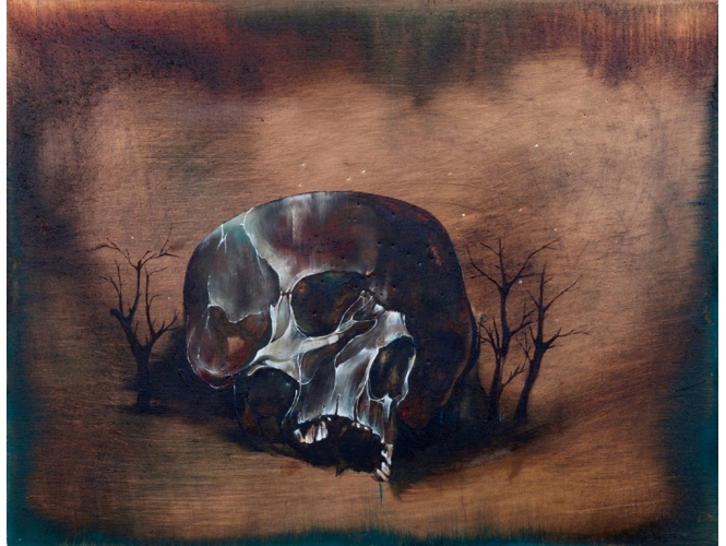 SANS TITRE, 2015 % Huile sur cuivre<br/>Oil on copper<br/>20 x 26 cm (7 7/8 x 10 1/4 in.)<br/><br/>