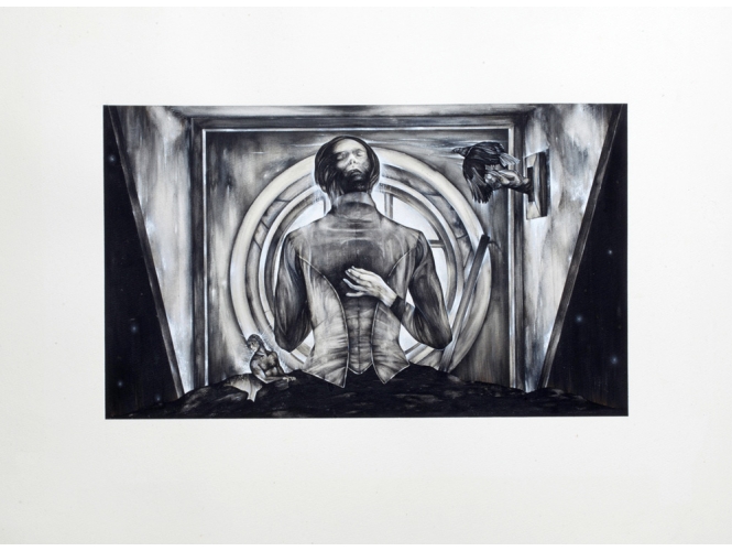 SANS TITRE, 2014 % Gouache sur papier <br/>Gouache on paper<br/>56 x 76 cm <br/>(22 x 29 7/8 in.)<br/><br/>