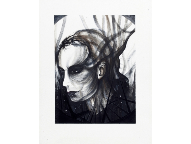 SANS TITRE, 2014 % Gouache sur papier<br/>Gouache on paper<br/>38,5 x 28 cm <br/>(15 1/8 x 11 in.)<br/><br/>
