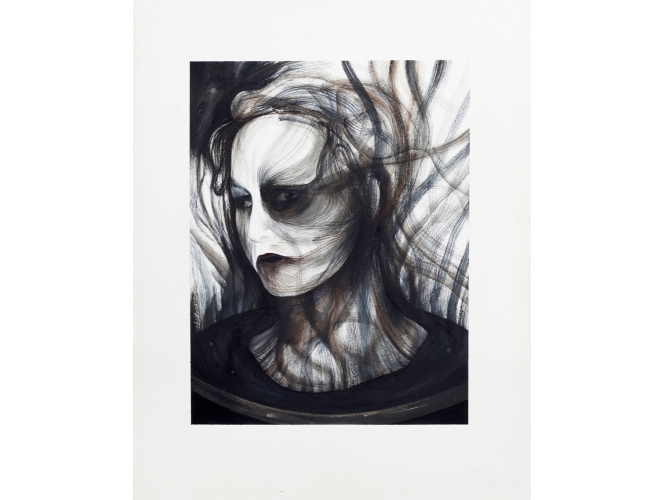 SANS TITRE, 2014 % Gouache sur papier<br/>Gouache on paper<br/>38,5 x 28 cm <br/>(15 1/8 x 11 in.)<br/><br/>