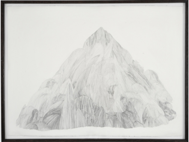 Dessin 4, 2015 % Mine de plomb sur papier<br/>Graphite on paper <br/>61,5 x 81 x 3,5 cm<br/><br/>Photo: Olivier Toggwiler<br/><br/>