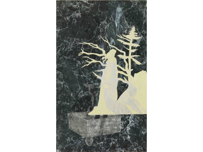 Ohne Titel, 2005 % Huile sur toile / Oil on wood<br/>200 x 120 cm	<br/>(78 3/4 x 47 1/4 in.)<br/>JI 1139/D<br/><br/>
