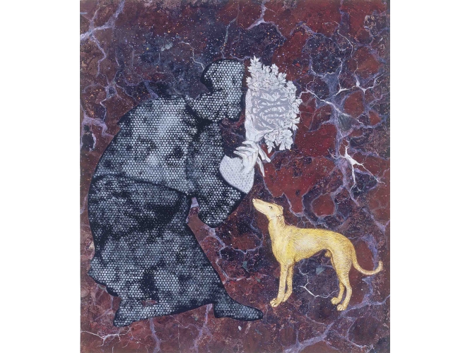 Ohne Titel, 2005 % Huile sur toile / On on canvas<br/>160 x 140 cm	<br/>(63 x 55 1/8 in.)<br/>JI 1142/00<br/><br/>