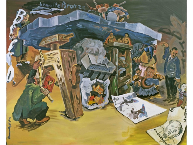 Weltfrage 1, 1981 % Acrylique sur toile / Acrylic on canvas<br/>200 x 250 cm	<br/>(78 3/4 x 98 3/8 in.)<br/>JI 401/00<br/><br/>
