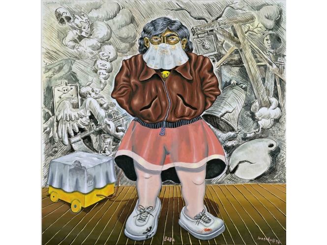 Baba, 1994 % Huile sur toile / Oil on canvas<br/>150 x 150 cm	<br/>(59 x 59 in.)<br/>JI 804/00<br/><br/>