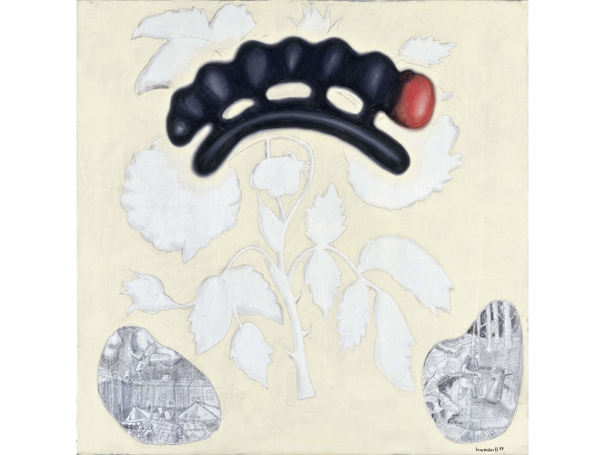 Ohne Titel, 1999 % Huile sur toile / Oil on canvas<br/>120 x 120 cm	<br/>(47 1/4 x 47 1/4 in.)<br/>JI 969/00<br/><br/>