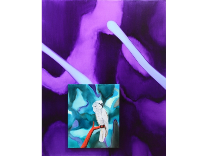 Vâhana II, 2016 % Tableaux assemblés, huile sur toile / Superimposed canvases, oil on canvas <br/>200 x 160 cm<br/><br/>