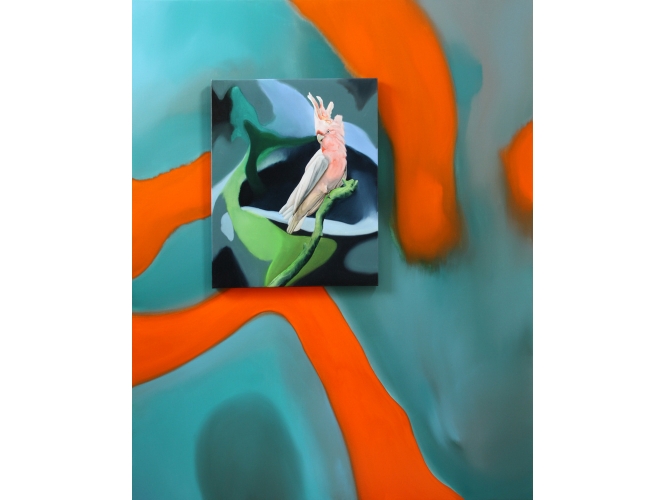 Vâhana IV, 2016 % Tableaux assemblés, huile sur toile / Superimposed canvases, oil on canvas <br/>200 x 160 cm<br/><br/>