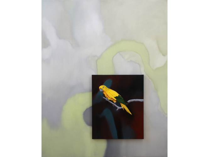Vâhana V, 2016 % Tableaux assemblés, huile sur toile / Superimposed canvases, oil on canvas <br/>200 x 160 cm<br/><br/>