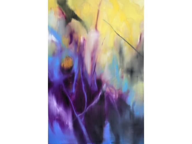 Dambala, 2016 % Huile sur toile / Oil on canvas<br/>210 x 140 cm<br/><br/>