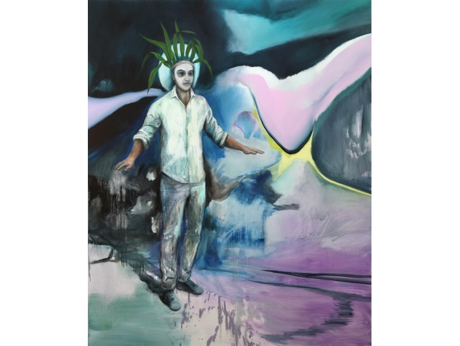 Sans titre, 2016 % Huile sur toile / Oil on canvas<br/>220 x 180 cm<br/><br/>